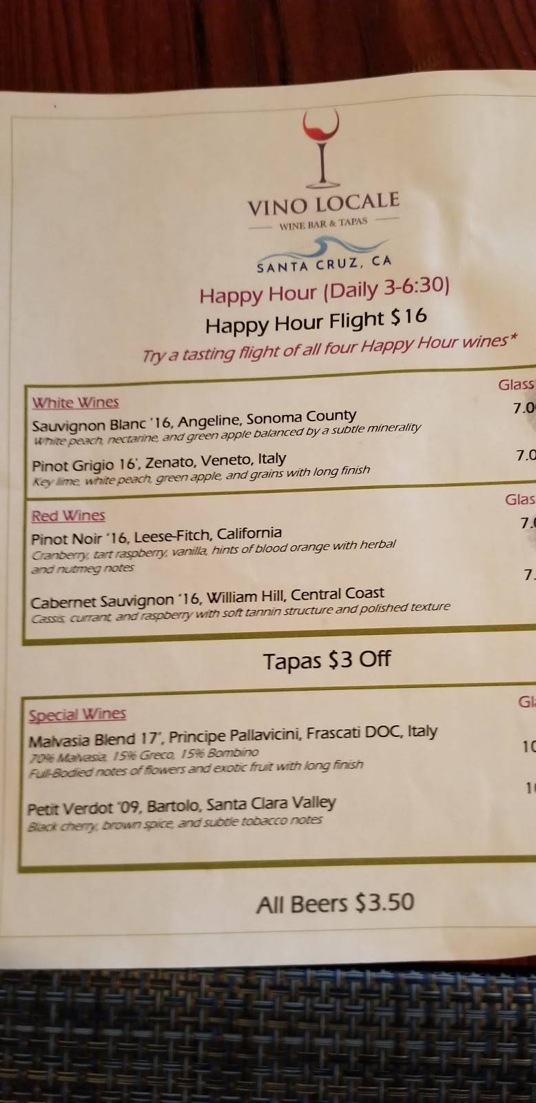 Vino Locale Santa Cruz | restaurant | 55 Municipal Wharf, Santa Cruz, CA 95060, USA | 8314260750 OR +1 831-426-0750