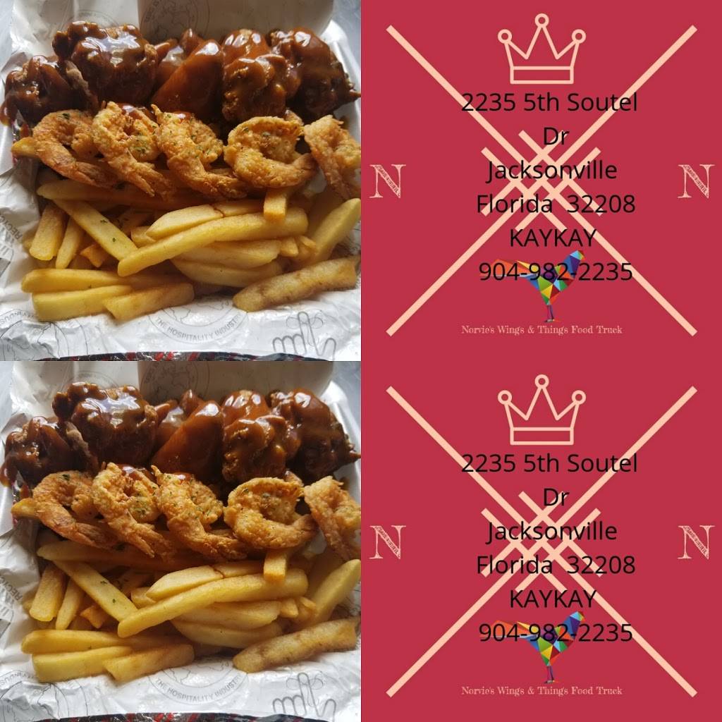 Norvies Wings &Things | restaurant | 2235 Soutel Dr, Jacksonville, FL 32208, USA | 9049822275 OR +1 904-982-2275