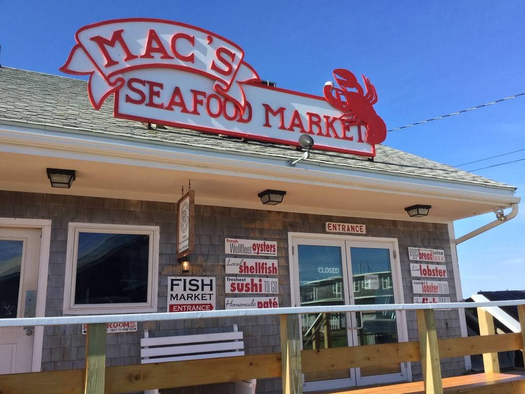 Macs Seafood Market Wellfleet | restaurant | At the Wellfleet Town Pier, 265 Commercial St, Wellfleet, MA 02667, USA | 5083490404 OR +1 508-349-0404