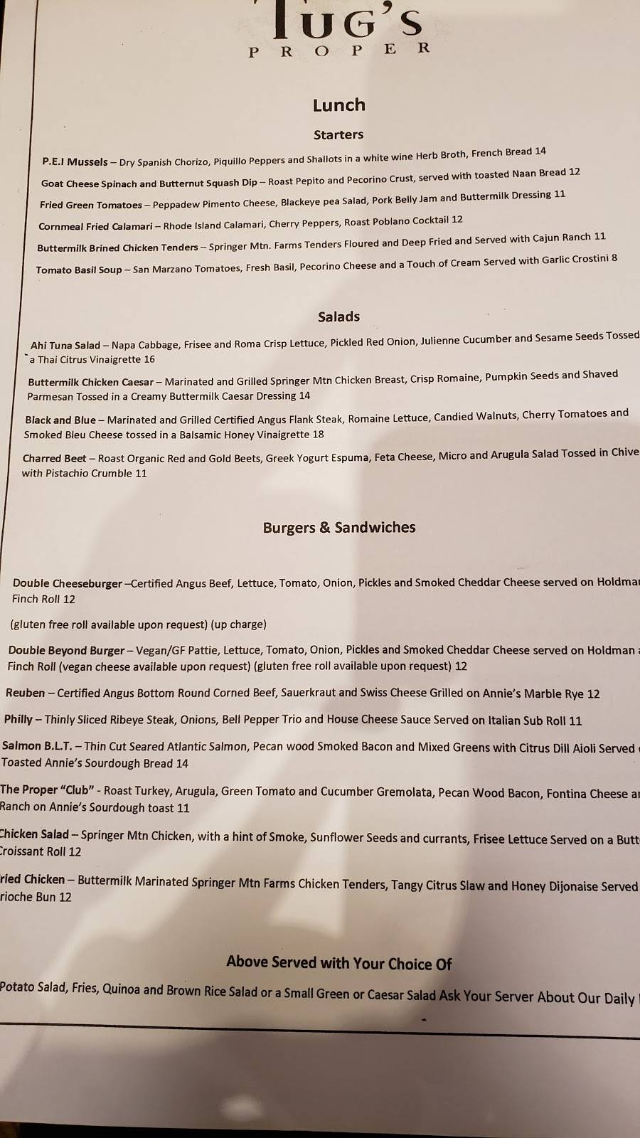 Tugs Proper | restaurant | 310 Main St, Highlands, NC 28741, USA | 8285263555 OR +1 828-526-3555