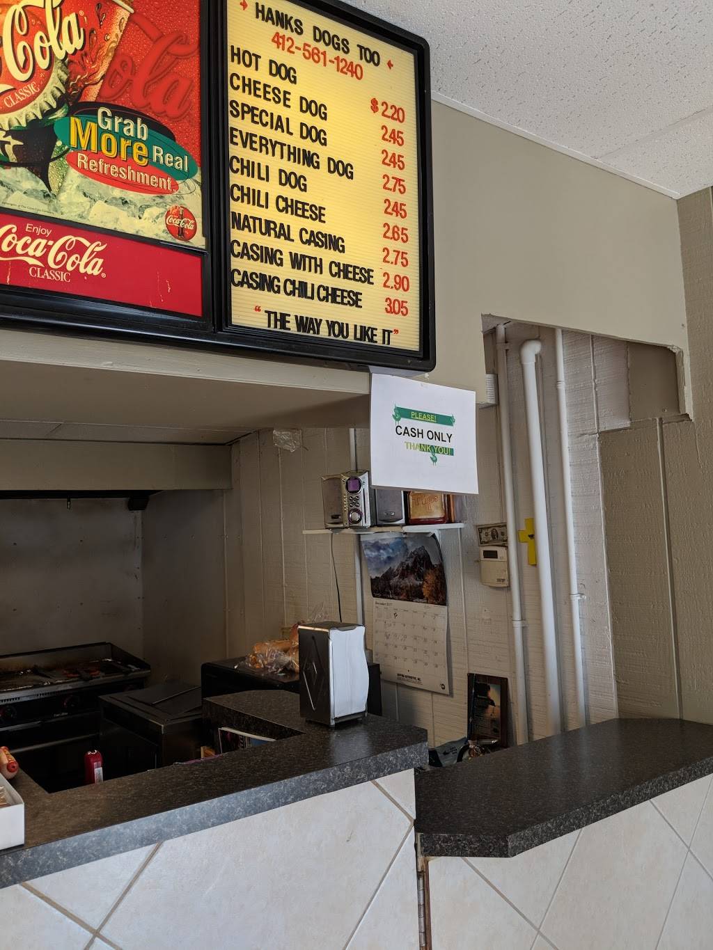 Hanks Hotdogs Too | restaurant | 919 Brookline Blvd, Pittsburgh, PA 15226, USA | 4125611240 OR +1 412-561-1240