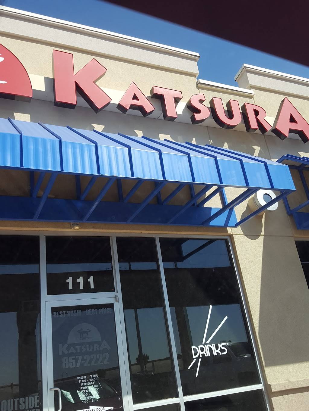 Katsura Sushi | restaurant | 1920 N Zaragoza Rd # 112, El Paso, TX 79938, USA | 9158572222 OR +1 915-857-2222