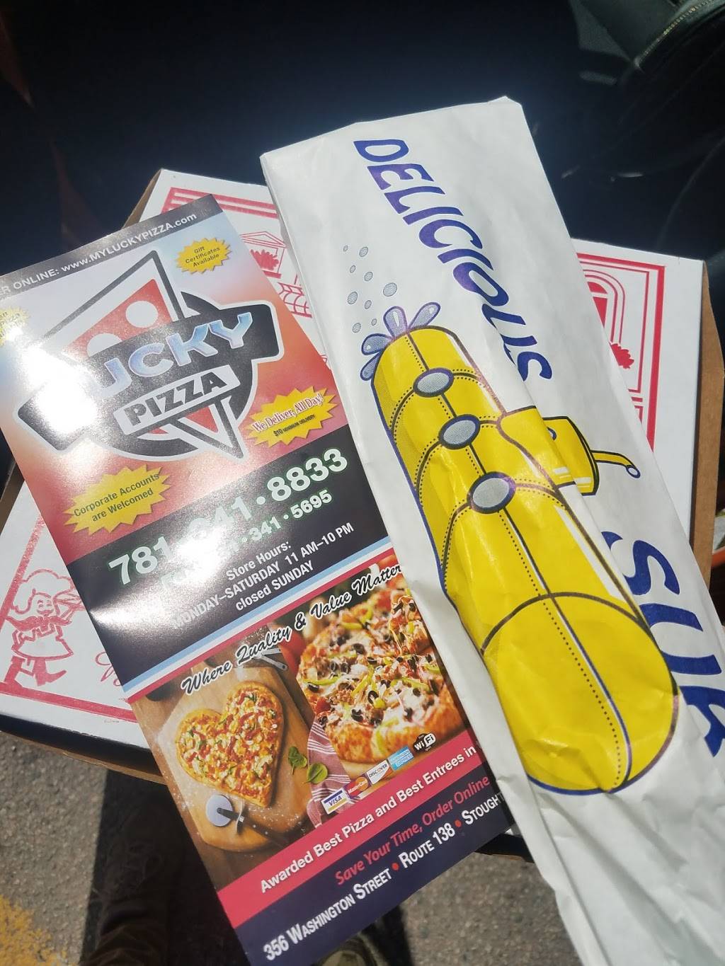 Lucky Pizza | restaurant | 356 Washington St, Stoughton, MA 02072, USA | 7813418833 OR +1 781-341-8833