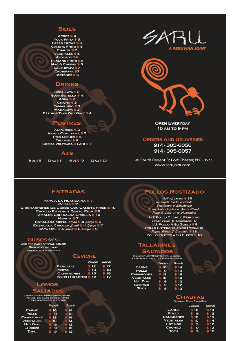 Sara Peruvian Joint | restaurant | 199 S Regent St, Port Chester, NY 10573, USA | 9143056056 OR +1 914-305-6056