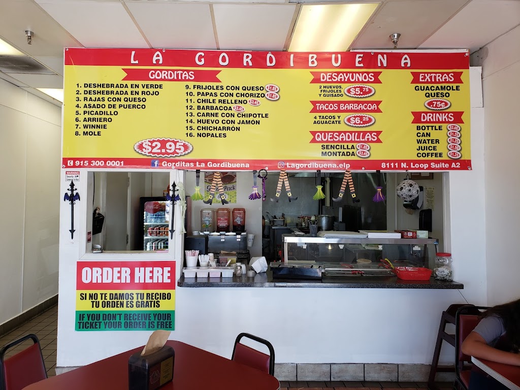 La Gordibuena North Loop | restaurant | 8111 N Loop Dr # A2, El Paso, TX 79907, USA | 9153000001 OR +1 915-300-0001