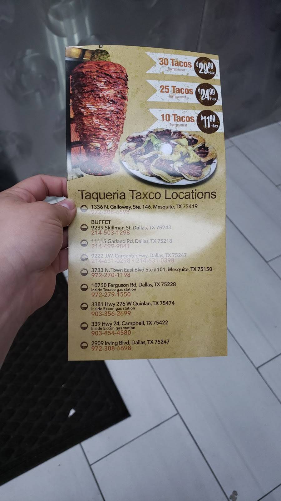 Taqueria Taxco | restaurant | 5133 Wichita St, Fort Worth, TX 76119, USA | 8173679811 OR +1 817-367-9811