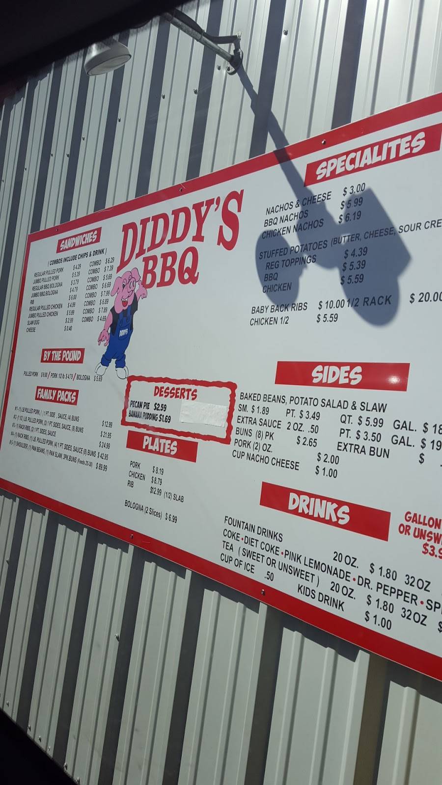 Diddys Bar-B-Q | restaurant | South 2384 HWY 45 SOUTH, Jackson, TN 38301, USA | 7317363460 OR +1 731-736-3460