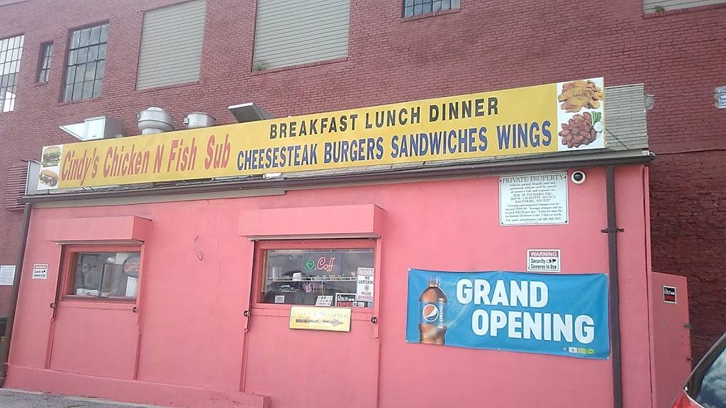 Cindy’s Chicken N Fish Sub | restaurant | 2822 Edmondson Ave, Baltimore, MD 21223, USA | 4109451969 OR +1 410-945-1969