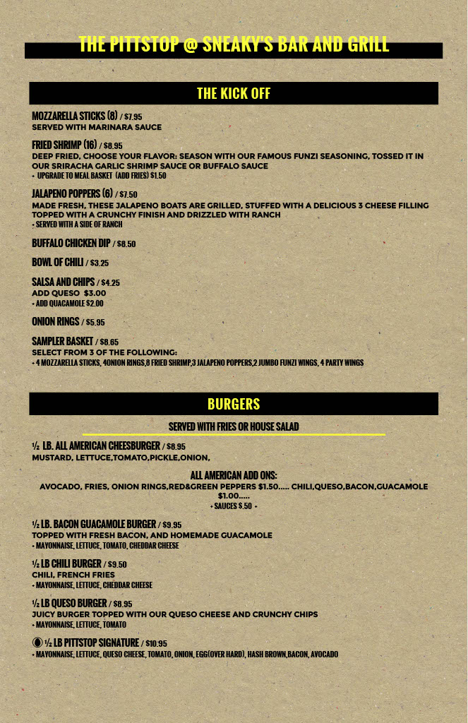 The Pittstop Grill | restaurant | 7500 Ulmerton Rd #31, Largo, FL 33771, USA | 7273901017 OR +1 727-390-1017