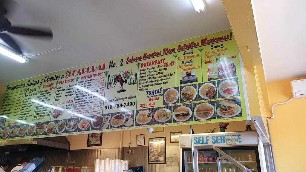El Caporal | restaurant | 8041 Vineland Ave, Sun Valley, CA 91352, USA | 8187687490 OR +1 818-768-7490