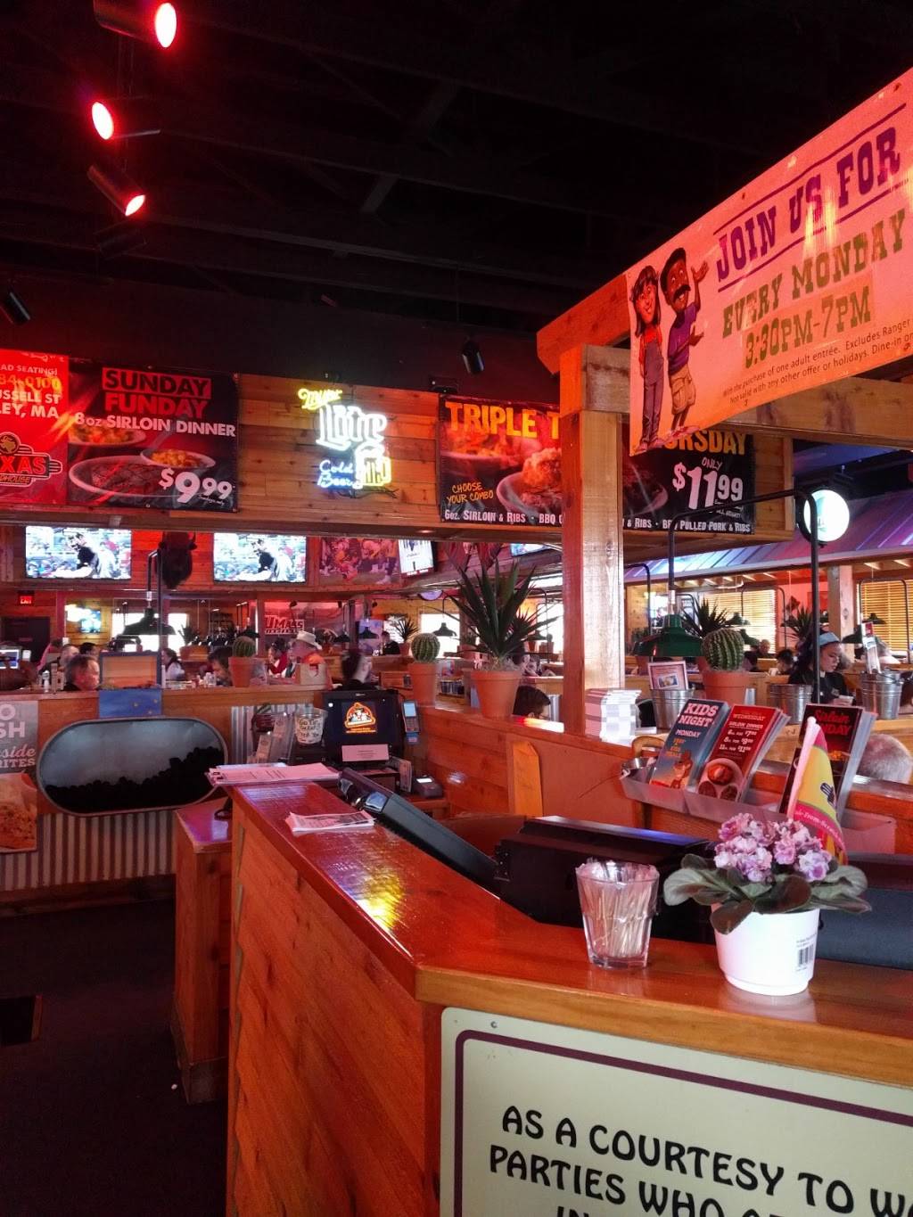 Texas Roadhouse | restaurant | 280 Russell St, Hadley, MA 01035, USA | 4135840100 OR +1 413-584-0100