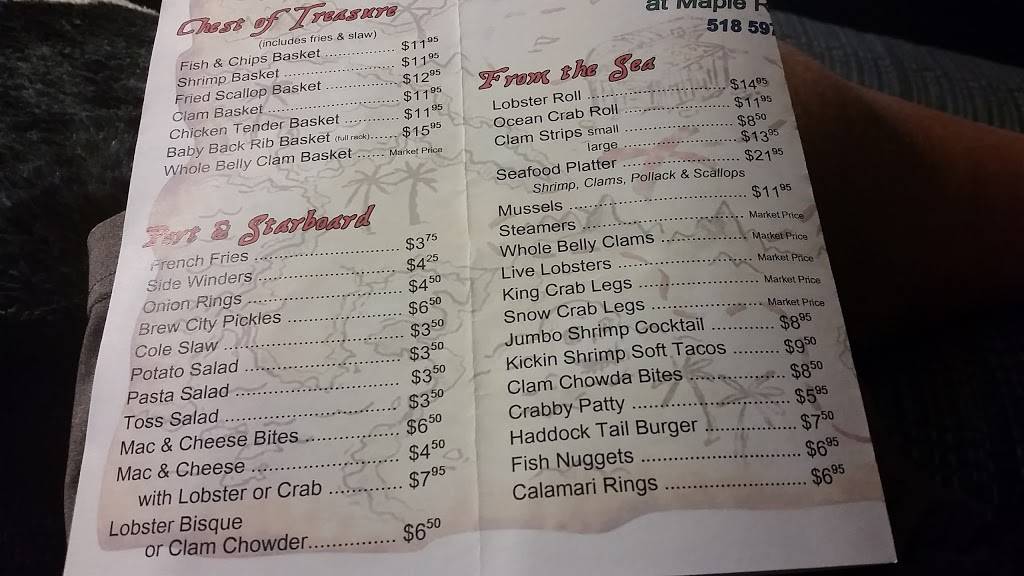 The Crab Shack | restaurant | 2922 NY-22 Scenic, Crown Point, NY 12928, USA | 5185973455 OR +1 518-597-3455