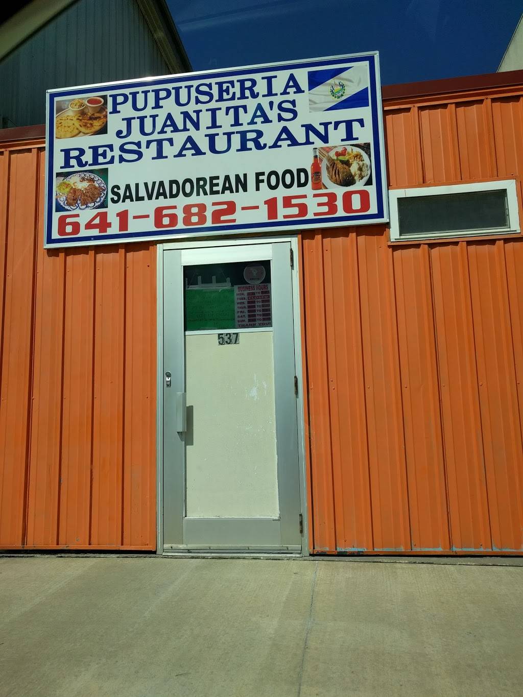 Pupuseria Juanitas Restaurant | restaurant | 537 Church St, Ottumwa, IA 52501, USA | 6416821530 OR +1 641-682-1530