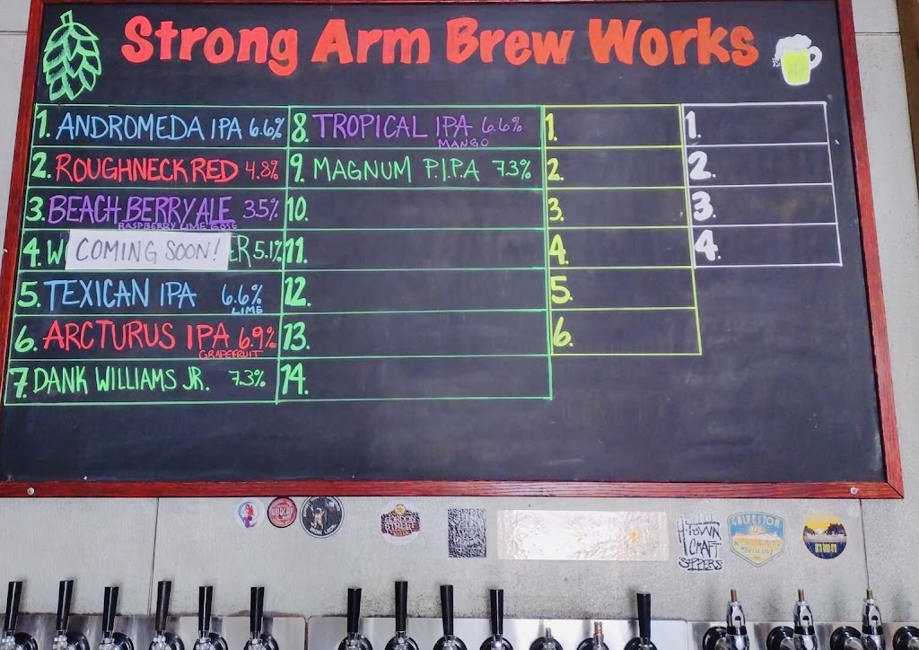 Strong Arm Brew Works | restaurant | 1825 Dickinson Ave, Dickinson, TX 77539, USA | 2816788260 OR +1 281-678-8260