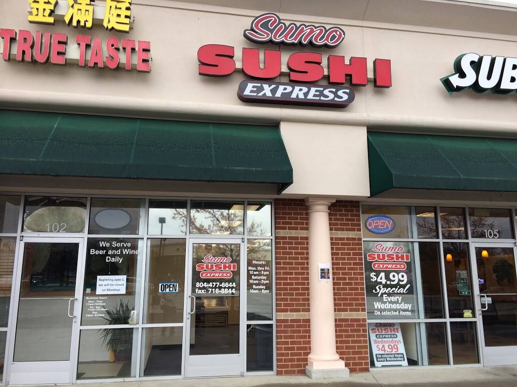 Sumo Sushi Express | restaurant | 1090 Virginia Center Pkwy, Glen Allen, VA 23059, USA | 8044776644 OR +1 804-477-6644