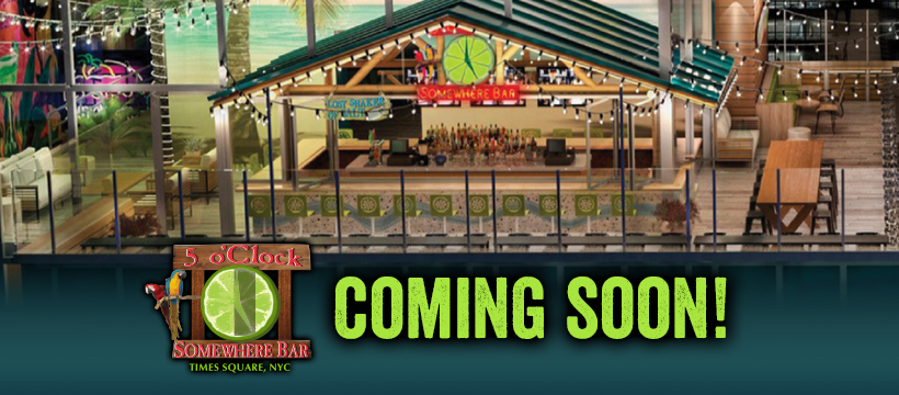 5 oClock Somewhere Bar - Times Square | restaurant | 560 7th Ave, New York, NY 10018, USA | 3322424826 OR +1 332-242-4826