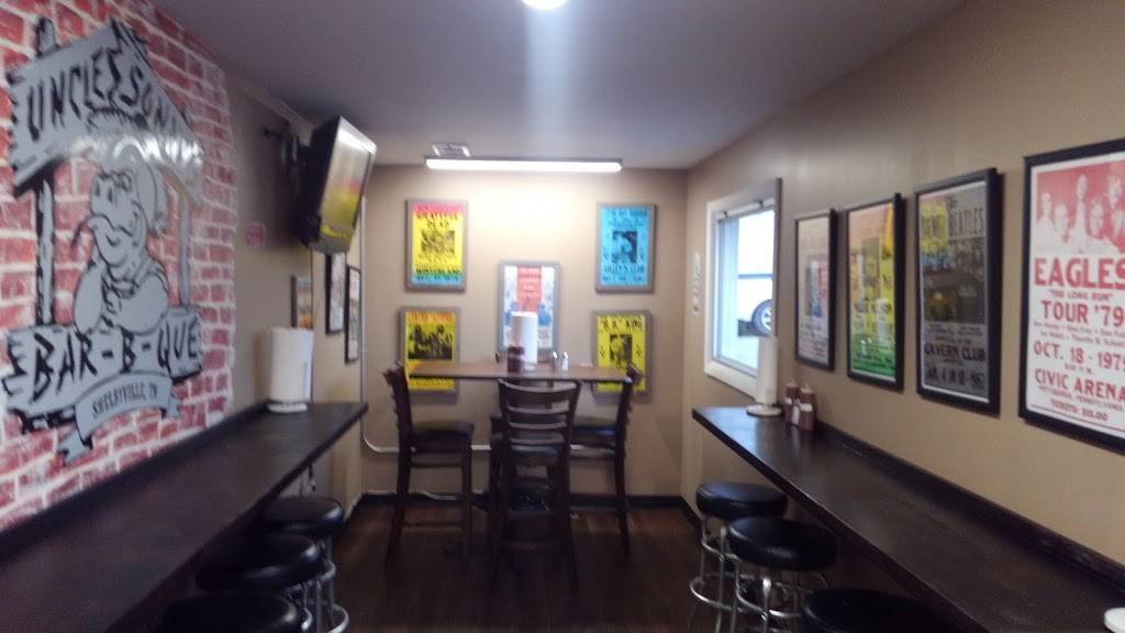 Uncle Sonnys Bar B Que | restaurant | 1505 N Main St, Shelbyville, TN 37160, USA | 9316849010 OR +1 931-684-9010