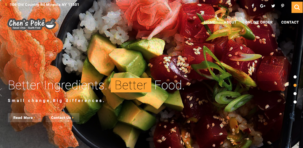 Chens Poke | restaurant | 106 Old Country Rd, Mineola, NY 11501, USA | 5168158888 OR +1 516-815-8888