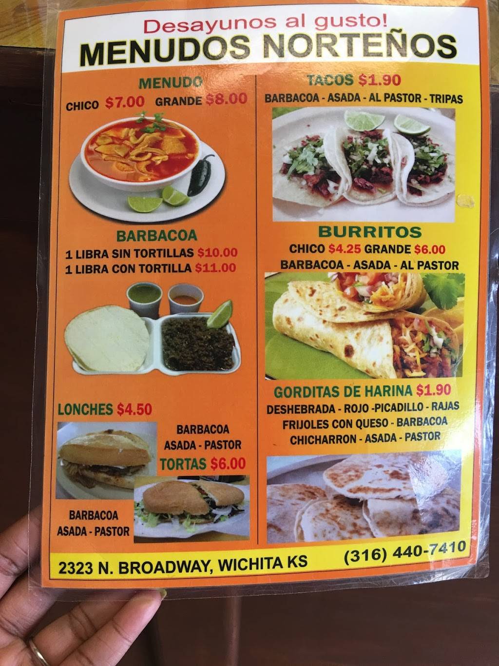 Nortenos Menudo | restaurant | 2323 S Broadway, Wichita, KS 67219, USA | 3164407410 OR +1 316-440-7410