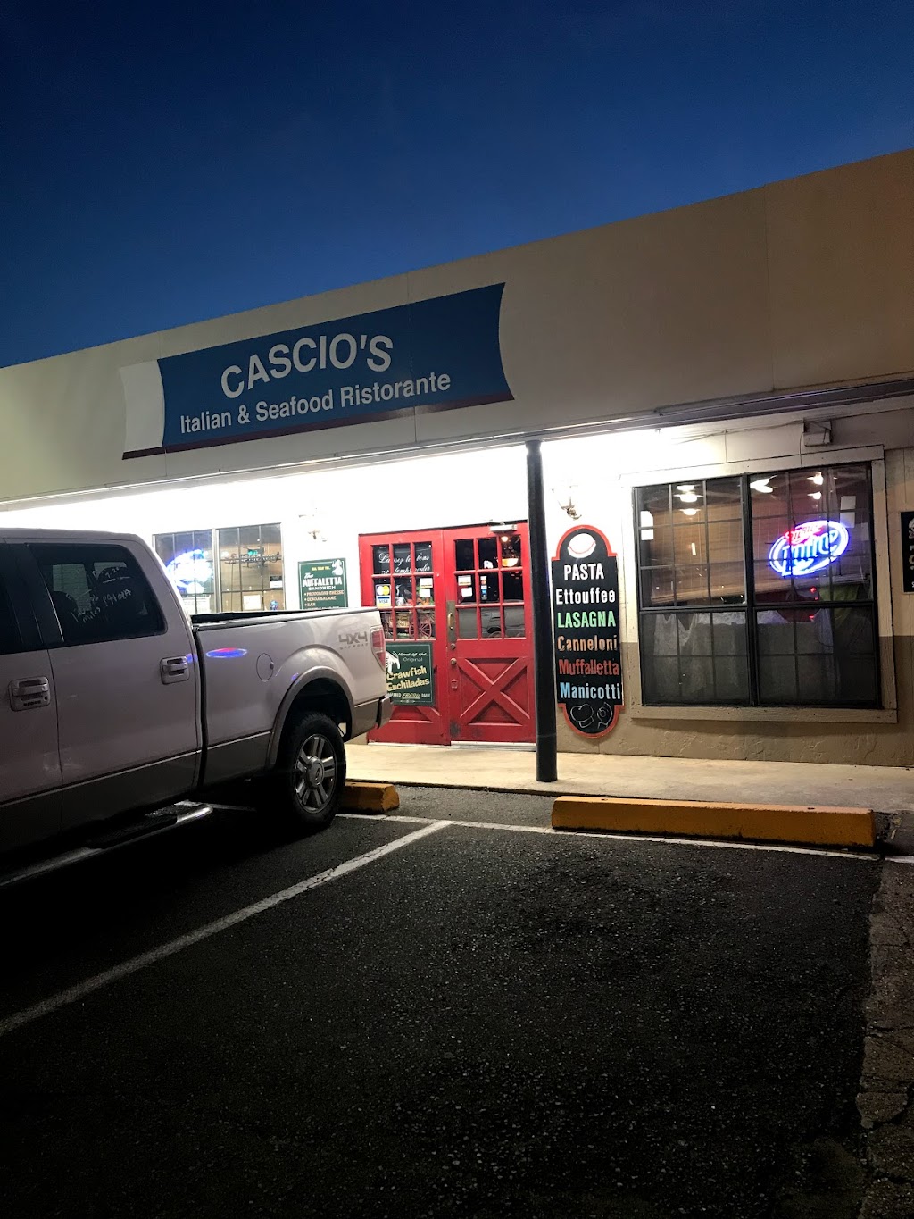 Cascios Italian & Cajun | restaurant | 305 Finks Hideaway Rd, Monroe, LA 71203, USA | 3183454536 OR +1 318-345-4536