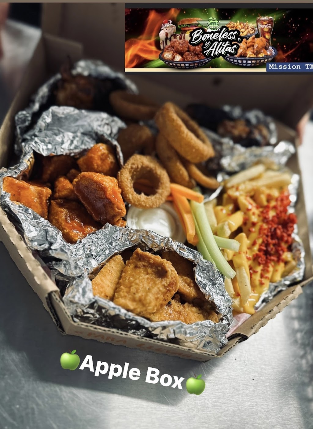 Apple Wings Mission | restaurant | 5202 N La Homa Rd, Mission, TX 78574, USA | 9567803383 OR +1 956-780-3383