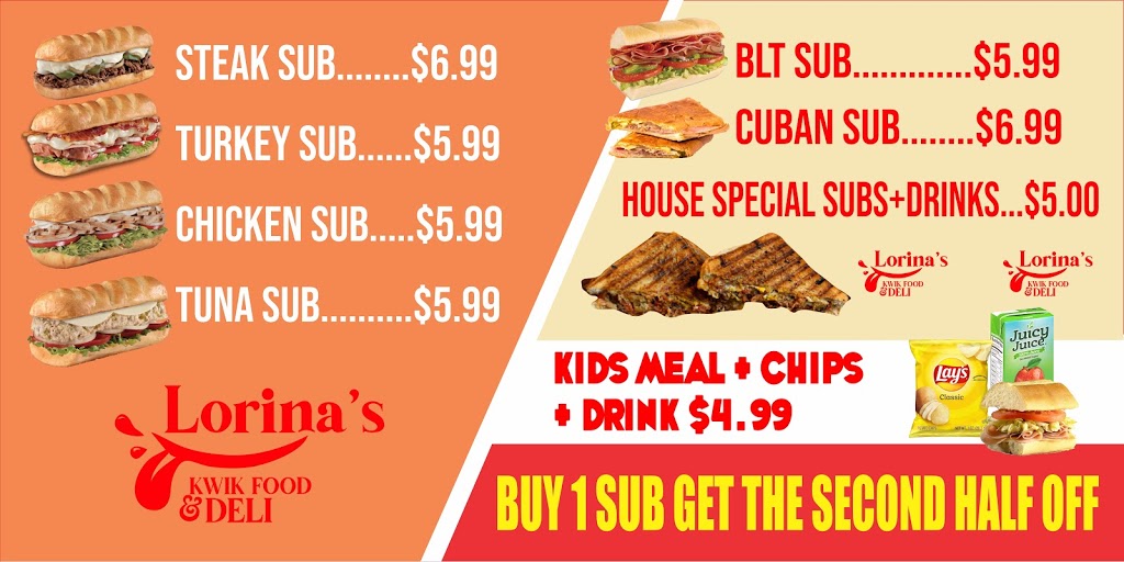 Lorina Food & deli Subs & Smooties | restaurant | 5096 Forest Hill Blvd suite 400, West Palm Beach, FL 33415, USA | 5613186393 OR +1 561-318-6393