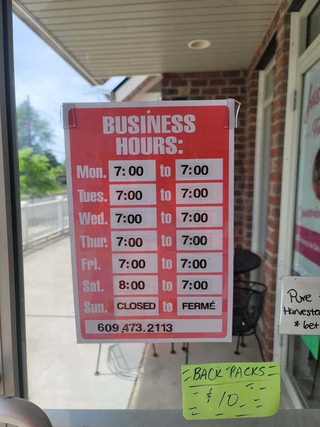 Jasmines Family Convenience Store | restaurant | 1301 Hornberger Ave, Roebling, NJ 08554, USA | 6094732113 OR +1 609-473-2113