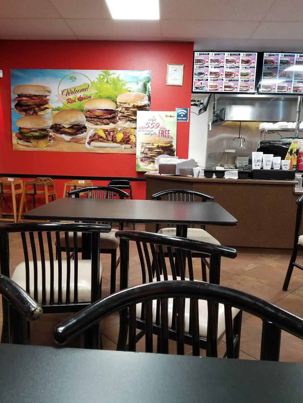 Red Onion | restaurant | 16966 Rd 26, Madera, CA 93638, USA | 5596648026 OR +1 559-664-8026