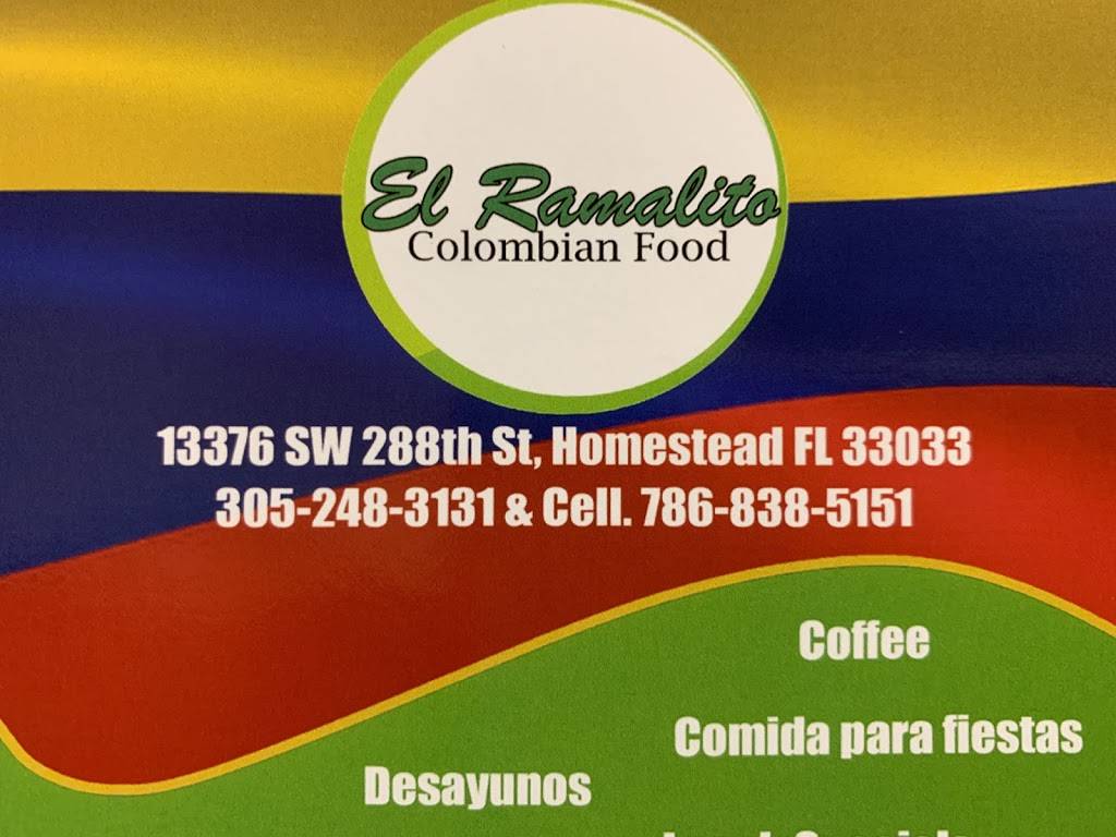 El Ramalito | restaurant | 13376 SW 288th St, Homestead, FL 33033, USA | 3052483131 OR +1 305-248-3131