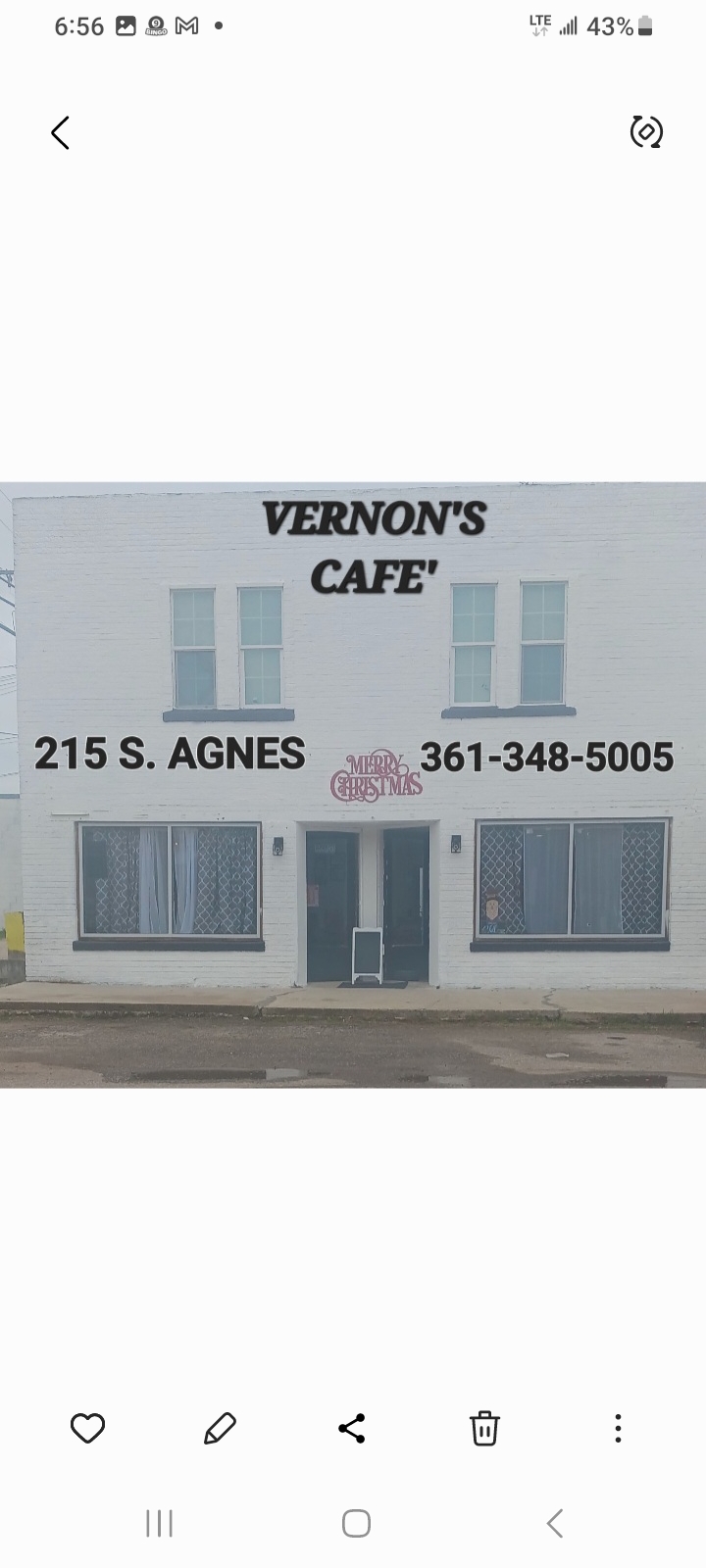 Vernons Cafe | restaurant | 215 S Agnes St, Premont, TX 78375, USA | 3613485005 OR +1 361-348-5005