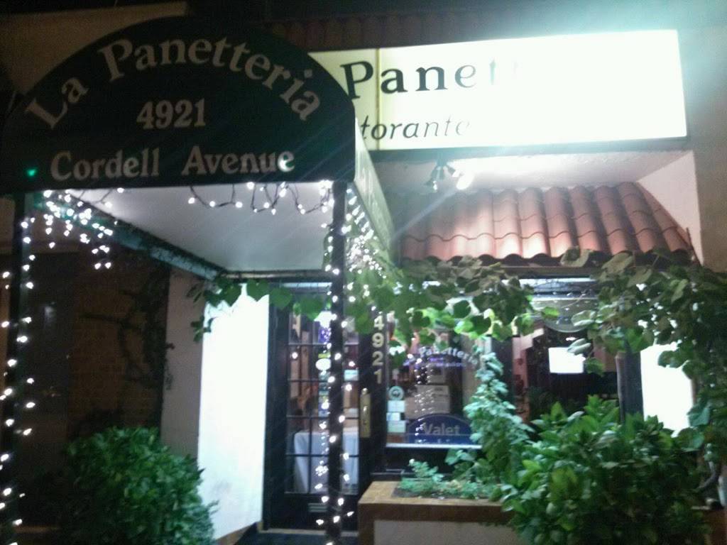 La Panetteria | restaurant | 4921 Cordell Ave, Bethesda, MD 20814, USA | 3019516433 OR +1 301-951-6433