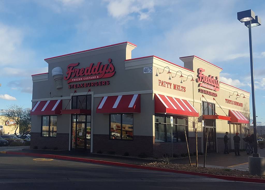 Freddys Frozen Custard & Steakburgers | restaurant | 4675 W Charleston Blvd, Las Vegas, NV 89102, USA | 7028226543 OR +1 702-822-6543