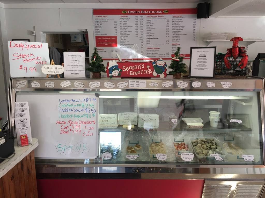 Docks Boathouse | meal takeaway | 472 Elm St, Biddeford, ME 04005, USA | 2072861600 OR +1 207-286-1600