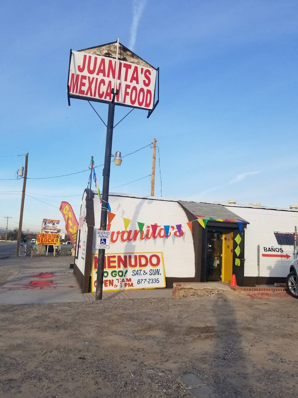 Juanitas Mexican Food | restaurant | 421 Talbot Ave, Canutillo, TX 79835, USA | 9158772335 OR +1 915-877-2335