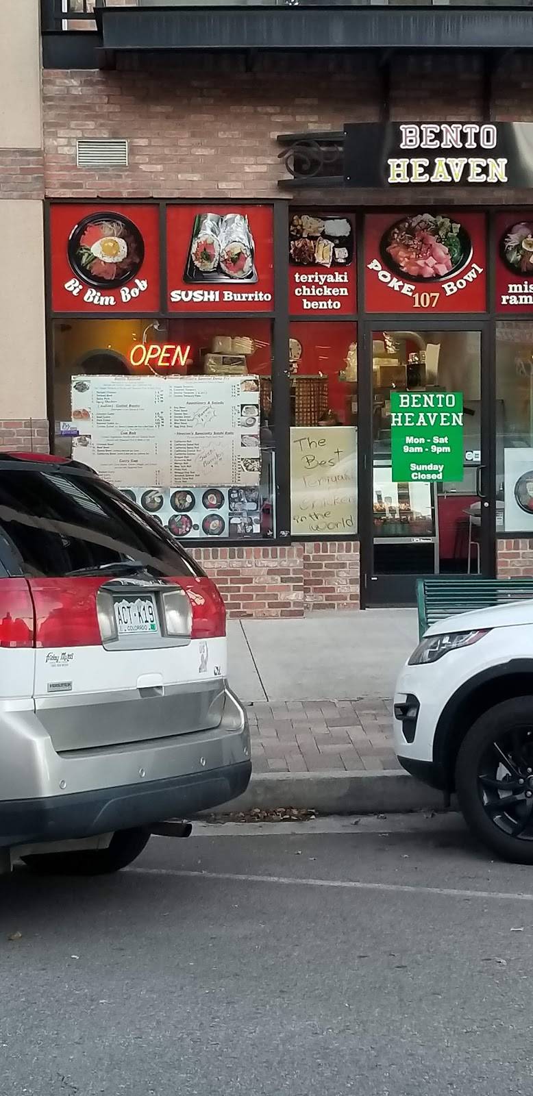 Bento Heaven | restaurant | 107 N Tejon St, Colorado Springs, CO 80903, USA | 7196333020 OR +1 719-633-3020