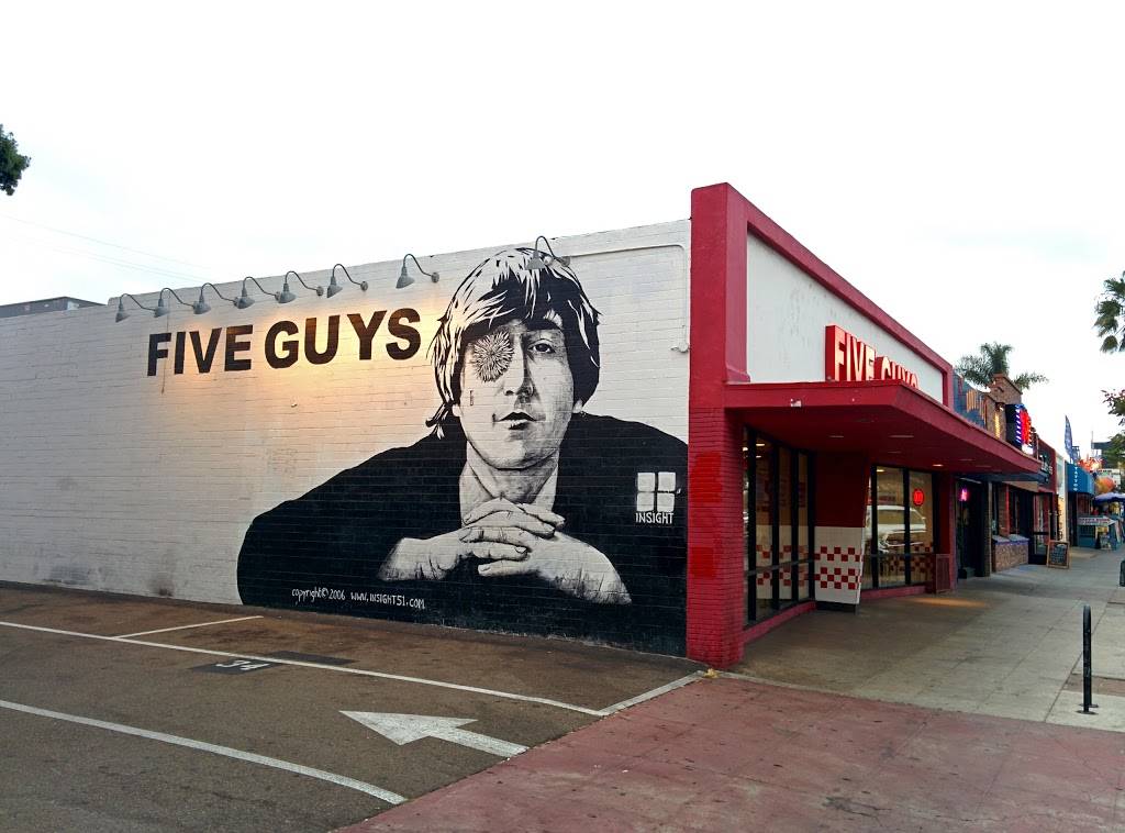 Five Guys | meal takeaway | 1020 Garnet Ave, San Diego, CA 92109, USA | 8582722105 OR +1 858-272-2105