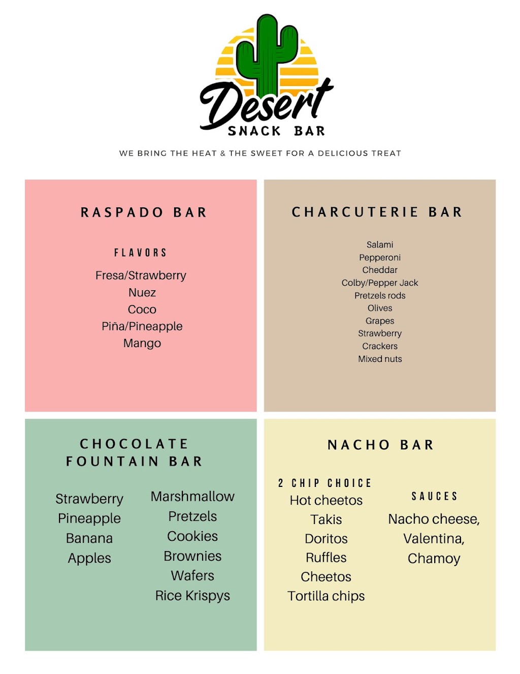 Desert Snack Bar | meal takeaway | 405 W Main St, Mesa, AZ 85201, USA | 4807950264 OR +1 480-795-0264