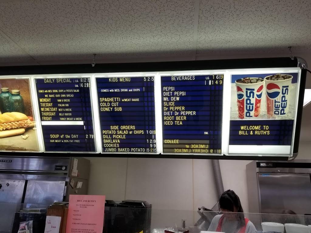 Bill & Ruths Sub Shops | restaurant | 1517 S Main St, Tulsa, OK 74119, USA | 9185847827 OR +1 918-584-7827
