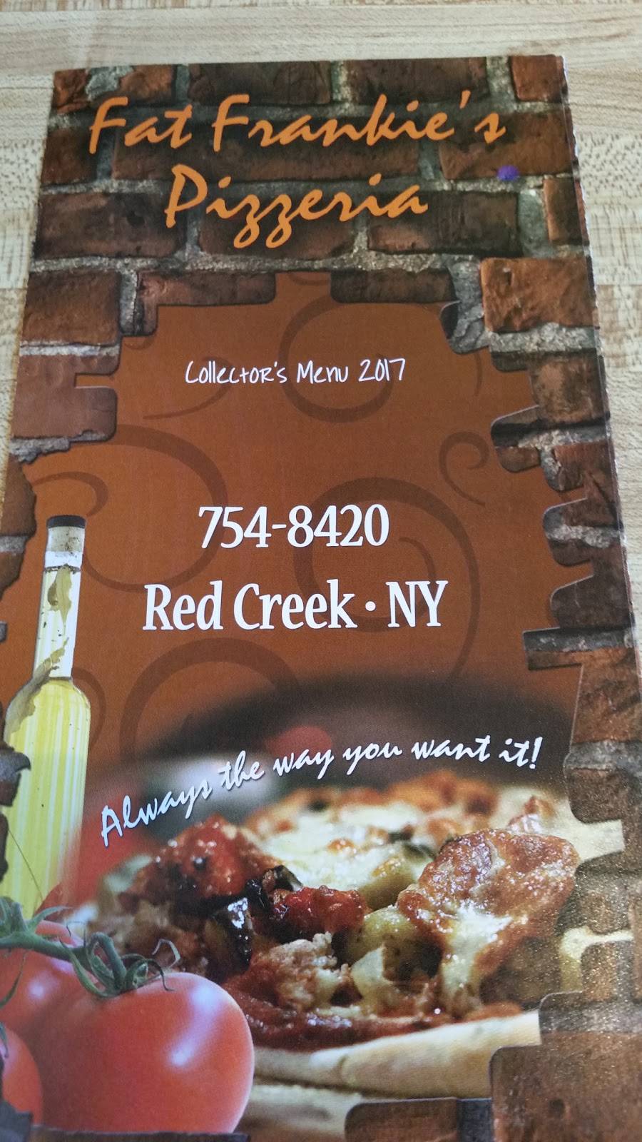 Fat Frankies Pizzeria | restaurant | 6790 Main St, Red Creek, NY 13143, USA | 3157548420 OR +1 315-754-8420