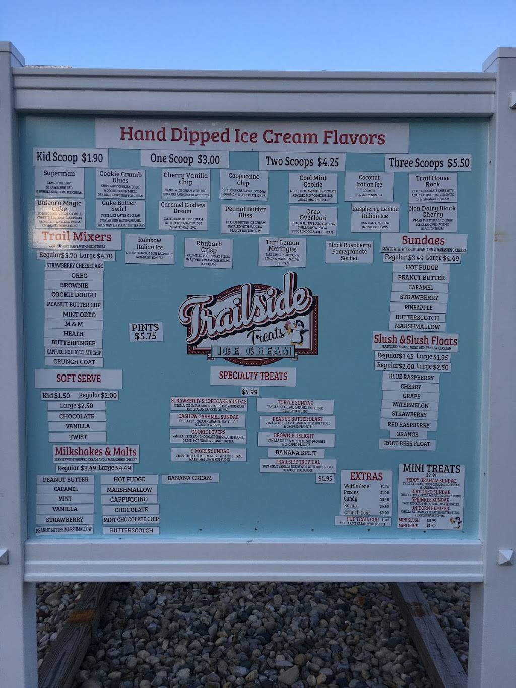 Trailside Treats Ice Cream | restaurant | 102 S Main St, Sims, IN 46986, USA | 7656185332 OR +1 765-618-5332