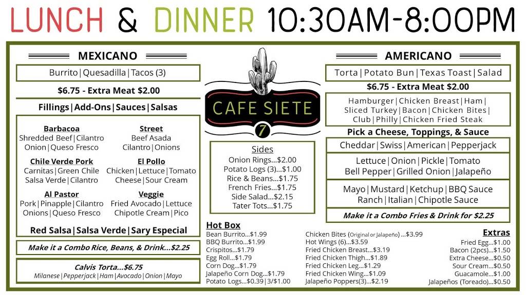Cafe Siete | restaurant | 16401 N Rockwell Ave, Edmond, OK 73013, USA | 4053483835 OR +1 405-348-3835