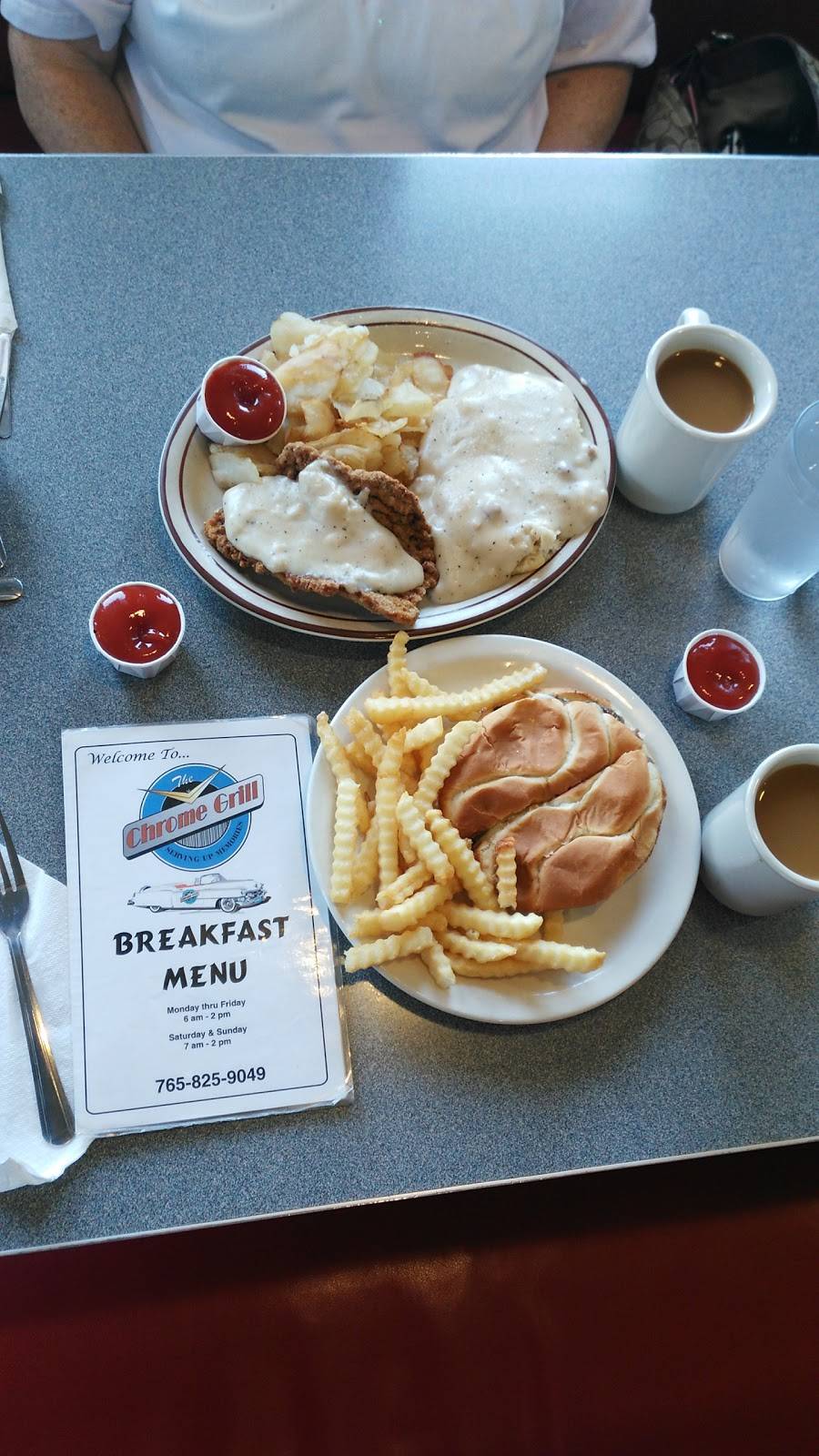 Chrome Grill | restaurant | 428 E 5th St, Connersville, IN 47331, USA | 7658259049 OR +1 765-825-9049