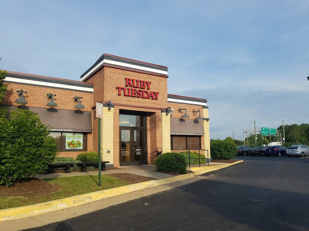 Ruby Tuesday | restaurant | 2951 Plank Rd, Fredericksburg, VA 22401, USA | 5407854400 OR +1 540-785-4400