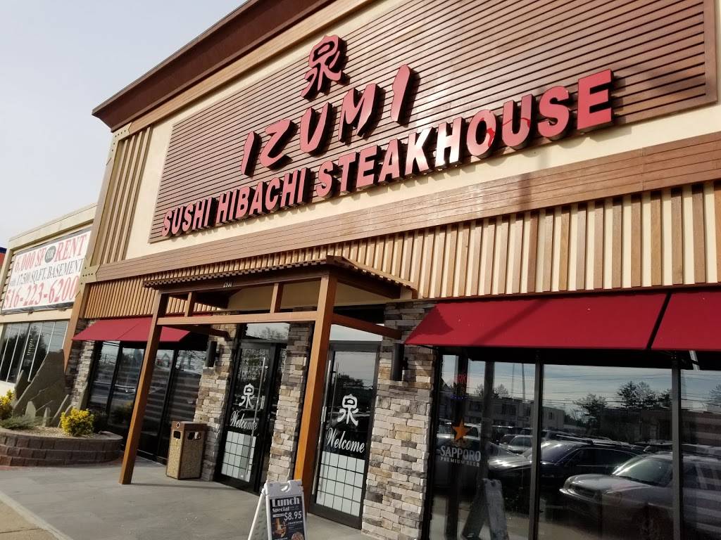 Izumi Sushi and Hibachi Steak house | restaurant | 2931 Hempstead Turnpike, Levittown, NY 11756, USA | 5166229388 OR +1 516-622-9388