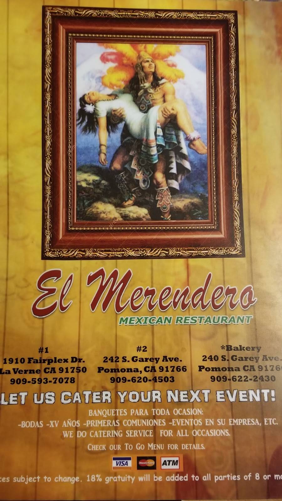 El Merendero | restaurant | 1910 Fairplex Dr, La Verne, CA 91750, USA | 9095937078 OR +1 909-593-7078