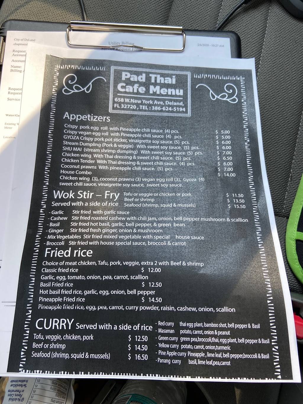 Pad Thai Cafe | restaurant | 636 W New York Ave, DeLand, FL 32720, USA | 3866245194 OR +1 386-624-5194