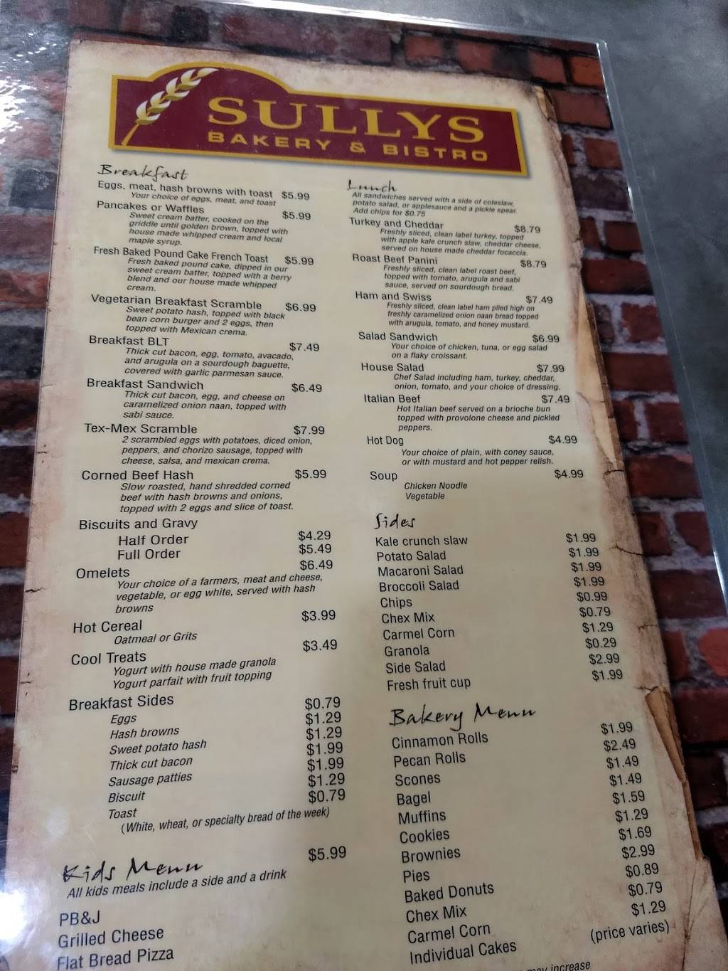 Sullys Bakery and Bistro | restaurant | 206 N Fulton St, Wauseon, OH 43567, USA | 4194049040 OR +1 419-404-9040