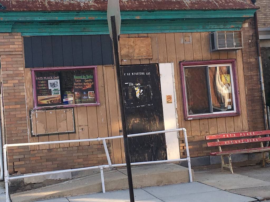 Pats Place | meal delivery | 4200 Manayunk Ave, Philadelphia, PA 19128, USA | 2154873354 OR +1 215-487-3354