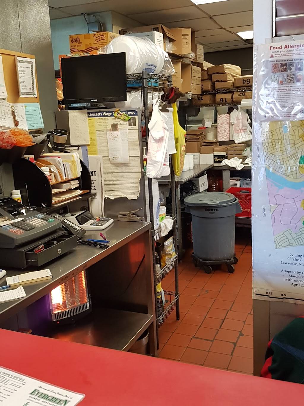 Evergreen Chinese Restaurant | restaurant | 105 S Union St, Lawrence, MA 01843, USA | 9786899797 OR +1 978-689-9797