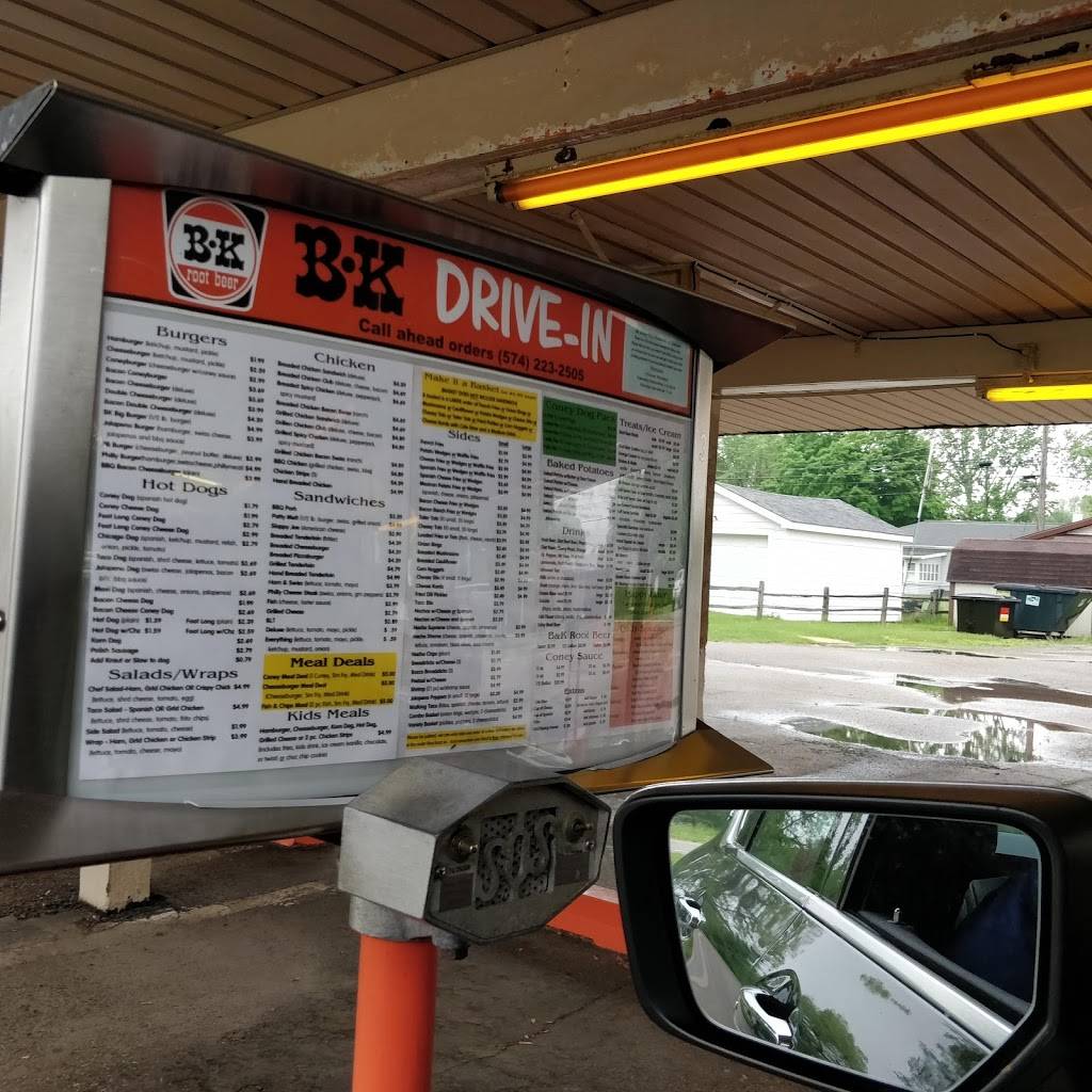 B&K Drive-In | restaurant | 1201 E 9th St, Rochester, IN 46975, USA | 5742232505 OR +1 574-223-2505